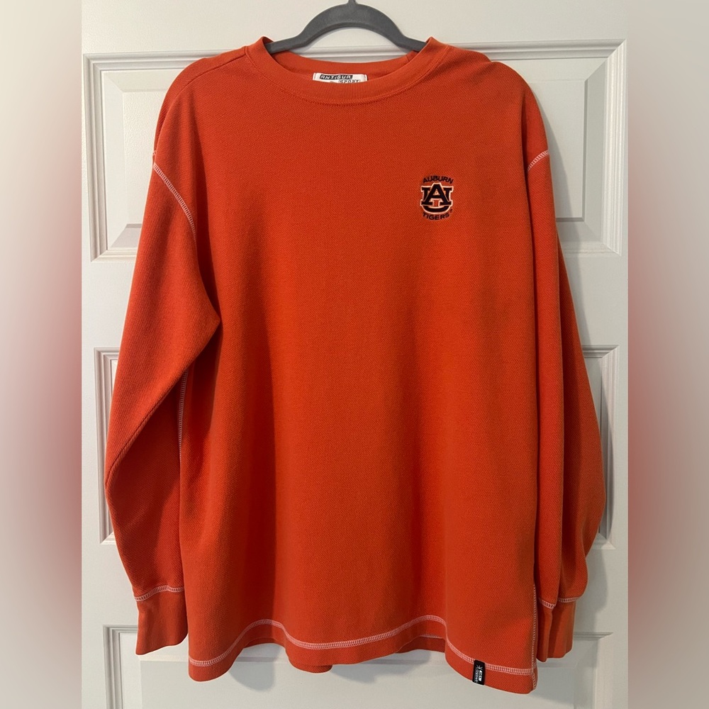 Vintage Auburn University Ribbed Crewneck Long sleeve